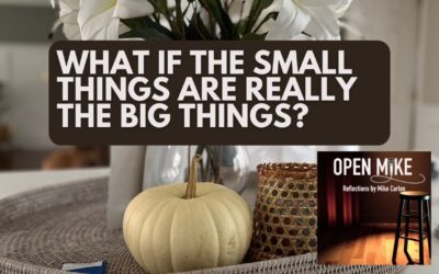 What if the small things are really the big things?